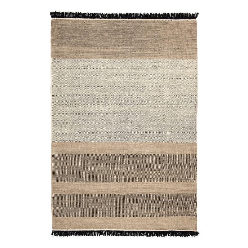 Tres Stripes Rug Rug NaniMarquina Black Large - 6’7" x 9’10" 