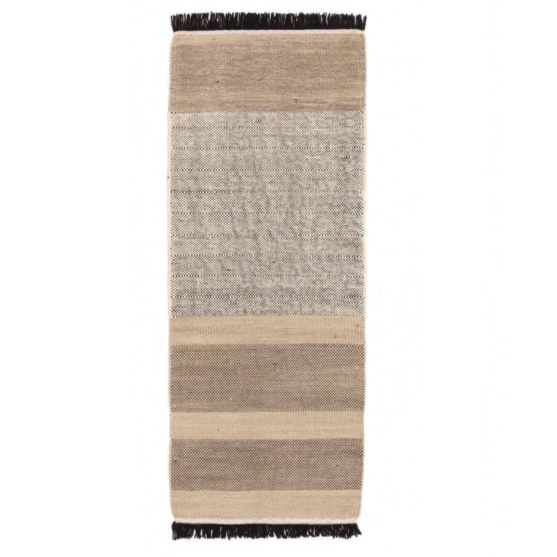 Tres Stripes Rug Rug NaniMarquina Black Small - 2’8" x 7’10' 