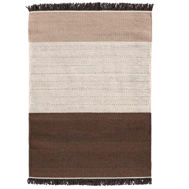Tres Stripes Rug Rug NaniMarquina Chocolate Extra Large - 9’10" x 13’1" 
