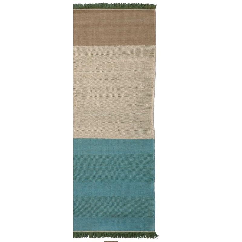Tres Stripes Rug Rug NaniMarquina Green Small - 2’8" x 7’10' 