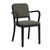 Emeco Navy Officer Armchair Armchair Emeco Black Powder Coated Kvadrat Reflect 184 Standard Soft Plastic (TPU) Glides +$20