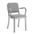 Emeco Navy Officer Armchair Armchair Emeco Hand-brushed Kvadrat Hallingdal 116 Standard Soft Plastic (TPU) Glides +$20