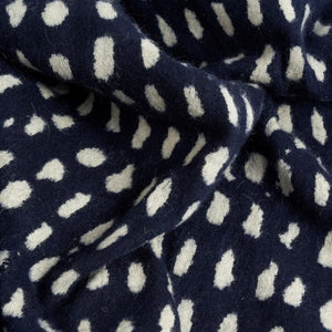 Navy Dots Throw Throws Ethnicraft 