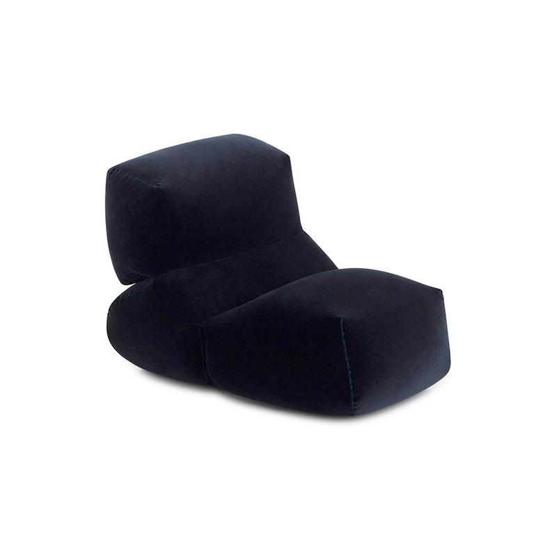 Grapy Soft Seat lounge Gan Navy Velvet 