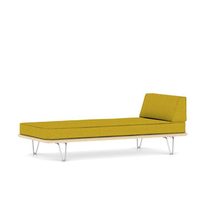 Nelson Daybed - Hairpin Legs Beds herman miller Daybed with End Bolster White Ash Frame Citrus Medley Fabric
