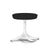 Nelson Pedestal Stool Stools herman miller Studio White Base Finish Black Gem Fabric 