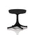 Nelson Pedestal Stool Stools herman miller Black Base Finish Black Gem Fabric 