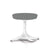 Nelson Pedestal Stool Stools herman miller Studio White Base Finish Slate Grey Gem Fabric 