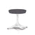 Nelson Pedestal Stool Stools herman miller Studio White Base Finish Color #173 Divina Fabric - Add $179.00 