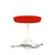 Nelson Pedestal Stool Stools herman miller White Base Finish Color #562 Divina Fabric - Add $179.00 