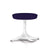 Nelson Pedestal Stool Stools herman miller Studio White Base Finish Color #692 Divina Fabric - Add $179.00 