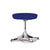 Nelson Pedestal Stool Stools herman miller Polished Aluminum Base Finish Color #782 Divina Fabric - Add $179.00 