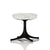 Nelson Pedestal Stool Stools herman miller Black Base Finish Color #120 Divina Melange Fabric - Add $179.00 