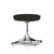 Nelson Pedestal Stool Stools herman miller Polished Aluminum Base Finish Color #180 Divina Melange Fabric - Add $179.00 