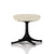 Nelson Pedestal Stool Stools herman miller Black Base Finish Color #220 Divina Melange Fabric - Add $179.00 