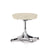 Nelson Pedestal Stool Stools herman miller Polished Aluminum Base Finish Color #220 Divina Melange Fabric - Add $179.00 