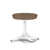 Nelson Pedestal Stool Stools herman miller Studio White Base Finish Color #260 Divina Melange Fabric - Add $179.00 