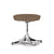 Nelson Pedestal Stool Stools herman miller Polished Aluminum Base Finish Color #260 Divina Melange Fabric - Add $179.00 