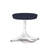 Nelson Pedestal Stool Stools herman miller Studio White Base Finish Twilight Gem Fabric 