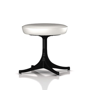 Nelson Pedestal Stool Stools herman miller Black Base Finish Pearl MCL Leather - Add $319.00 