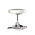 Nelson Pedestal Stool Stools herman miller Polished Aluminum Base Finish Pearl MCL Leather - Add $319.00 