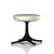 Nelson Pedestal Stool Stools herman miller Black Base Finish Ivory MCL Leather - Add $319.00 