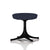 Nelson Pedestal Stool Stools herman miller Black Base Finish Twilight Gem Fabric 