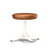 Nelson Pedestal Stool Stools herman miller White Base Finish Luggage MCL Leather - Add $319.00 