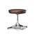 Nelson Pedestal Stool Stools herman miller Polished Aluminum Base Finish Brown MCL Leather - Add $319.00 