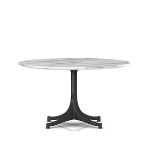 Nelson Pedestal Table Outdoor Outdoors herman miller 16" high x 28 1/2" diameter - Add $1230.00 Graphite Satin Base Georgia Grey Marble Top