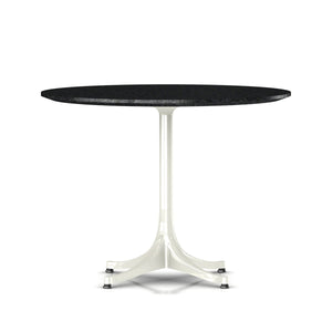 Nelson Pedestal Table Outdoor Outdoors herman miller 21 1/2" high x 28 1/2" diameter - Add $1230.00 White Base Quebec Graphite Granite Top - Add $450.00