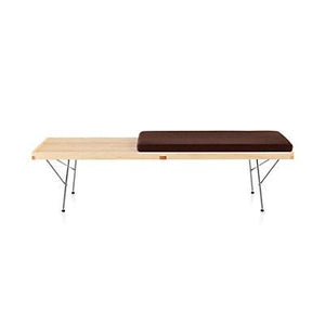 Nelson Platform Bench Cushion Benches herman miller 24-inches Wide Tobacco Leather 