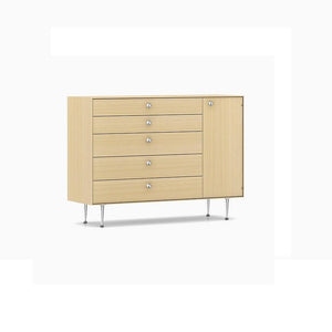 Nelson Thin Edge Chest Cabinet storage herman miller Door on Right Aluminum Metal Pulls +$42.50 White Ash - Matching Finished Back +$516.80