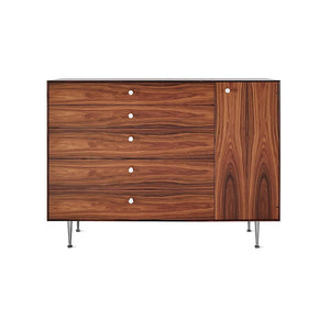 Nelson Thin Edge Chest Cabinet storage herman miller Door on Right White Metal Pulls +$42.50 Santos Palisandro - Matching Finished Back +$9348.30