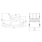 No. 9 Rocking Lounge Chair Lounge Chair Loll Designs 