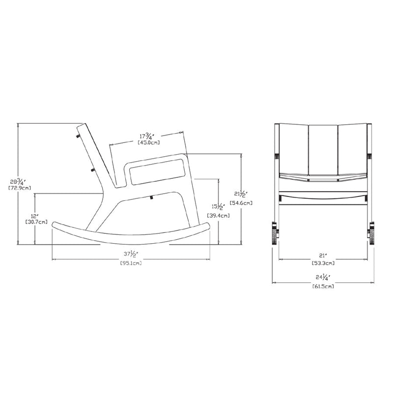 No. 9 Rocking Lounge Chair Lounge Chair Loll Designs 