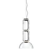 Noctambule Low Cylinder and Bowl LED Pendant suspension lamps Flos 2 Cylinder 