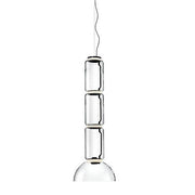 Noctambule Low Cylinder and Bowl LED Pendant suspension lamps Flos 3 Cylinder 