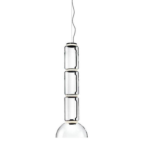 Noctambule Low Cylinder and Bowl LED Pendant suspension lamps Flos 3 Cylinder 