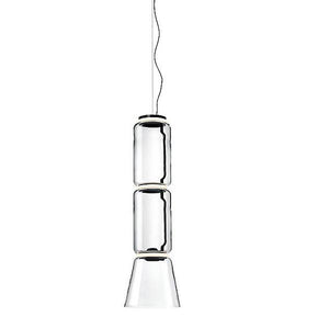 Noctambule Low Cylinder and Cone LED Pendant suspension lamps Flos 2 Cylinder 