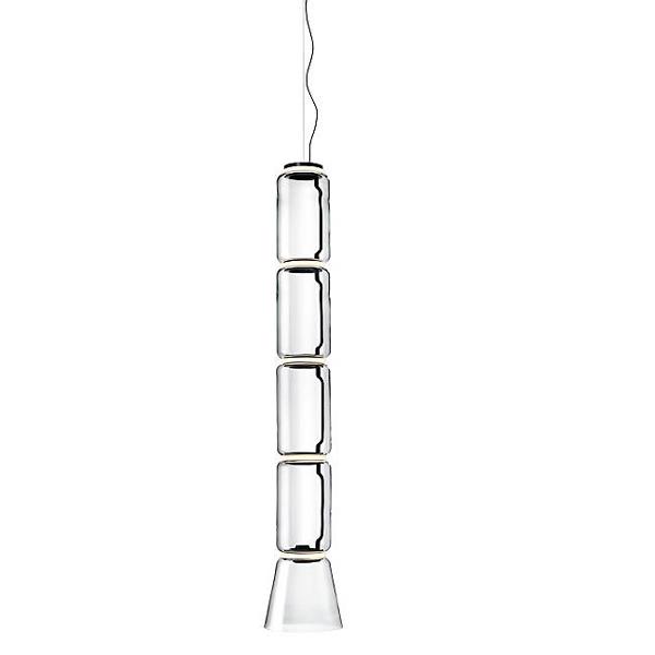 Noctambule Low Cylinder and Cone LED Pendant suspension lamps Flos 4 Cylinder 