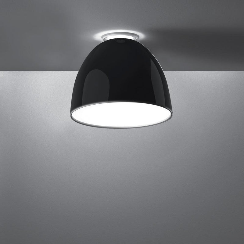 Nur Gloss Ceiling Light wall / ceiling lamps Artemide Nur mini ceiling Gloss Black 