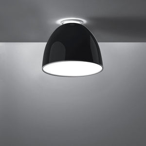 Nur Gloss Ceiling Light wall / ceiling lamps Artemide Nur mini ceiling Gloss Black 