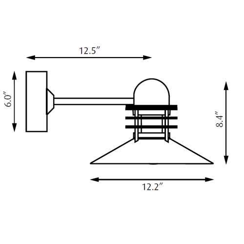 Nyvahn Outdoor Wall Sconce Outdoor Lighting Louis Poulsen 