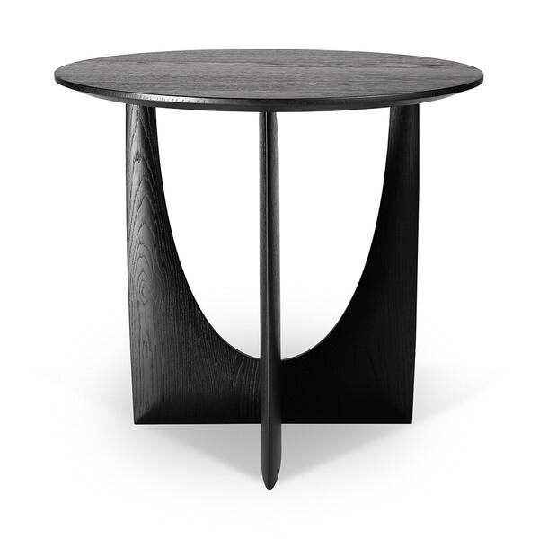 Oak Geometric Side Table side table Ethnicraft oak Black 