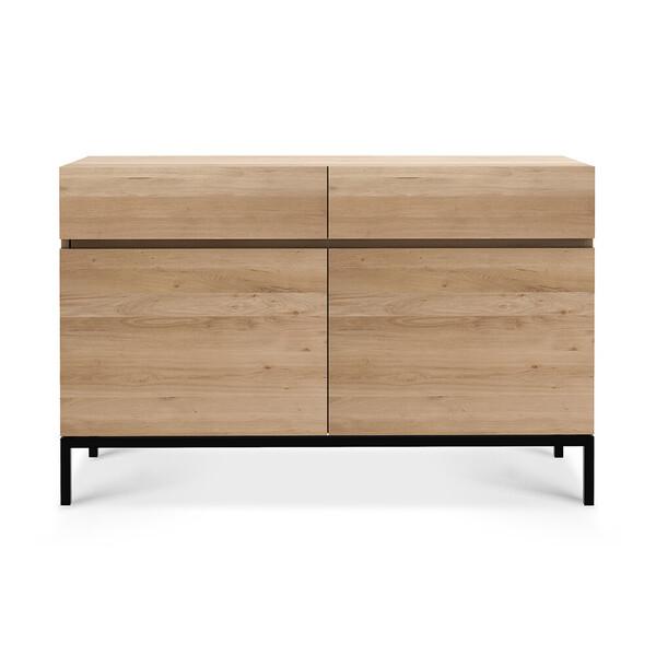 Oak Ligna Sideboard storage Ethnicraft 2 Doors Black 