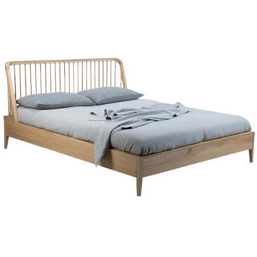 Oak Spindle Bed Beds Ethnicraft Queen 