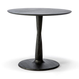 Oak Torsion Dining Table table Ethnicraft Black 35" Table 