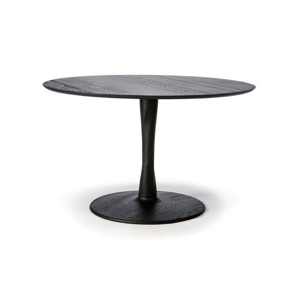 Oak Torsion Dining Table table Ethnicraft Black 50" Table 