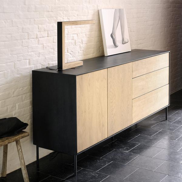 Oak Blackbird Sideboard - 2 Doors 3 Drawers storage Ethnicraft 